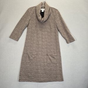 North Style Sweater Dress Cowl Neck 3/4 Sleeves Women Size XS Casual